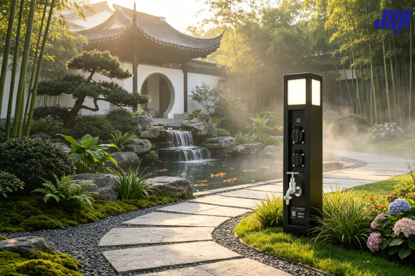 重慶墨香路檀府別墅庭院 2025標(biāo)桿項目戶外立柱實景